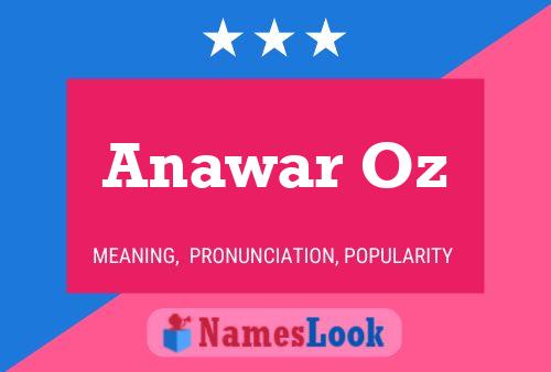 ملصق اسم Anawar Oz