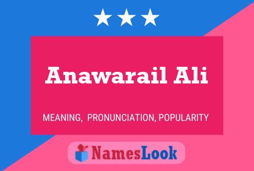 ملصق اسم Anawarail Ali