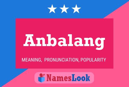 ملصق اسم Anbalang