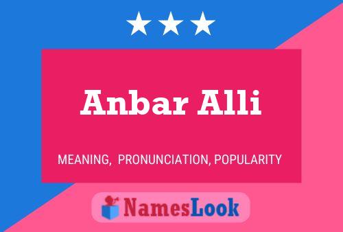 ملصق اسم Anbar Alli