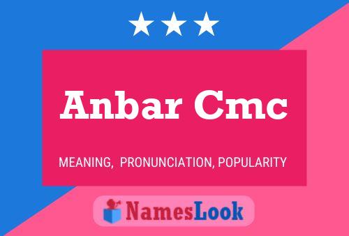 ملصق اسم Anbar Cmc