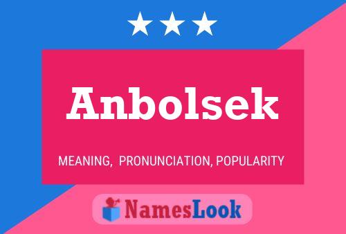 ملصق اسم Anbolsek