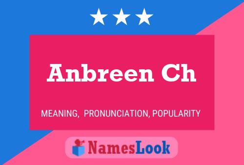 ملصق اسم Anbreen Ch