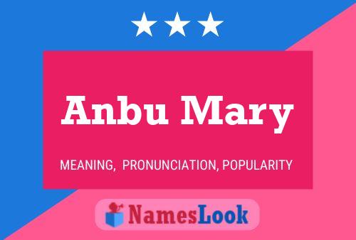 ملصق اسم Anbu Mary