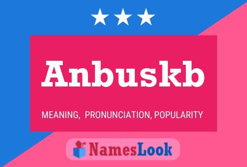 ملصق اسم Anbuskb