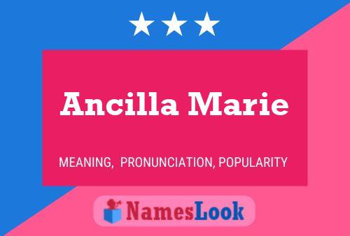 ملصق اسم Ancilla Marie