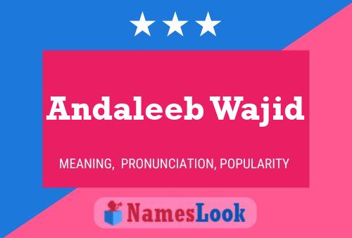 ملصق اسم Andaleeb Wajid