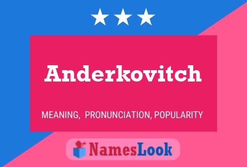 ملصق اسم Anderkovitch