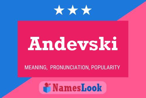 ملصق اسم Andevski