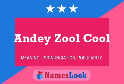 ملصق اسم Andey Zool Cool