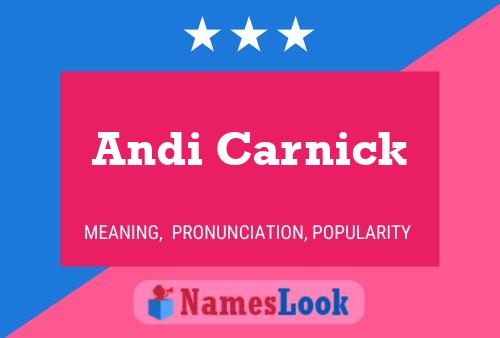 ملصق اسم Andi Carnick