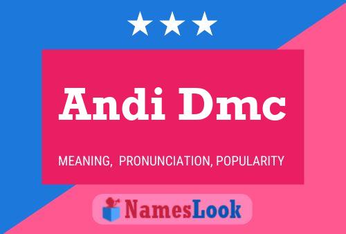 ملصق اسم Andi Dmc