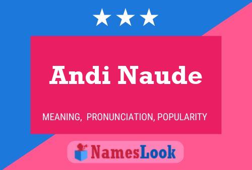 ملصق اسم Andi Naude