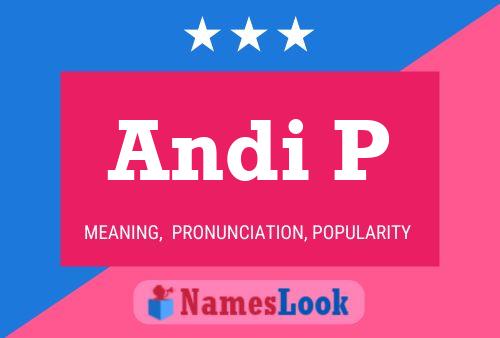 ملصق اسم Andi P