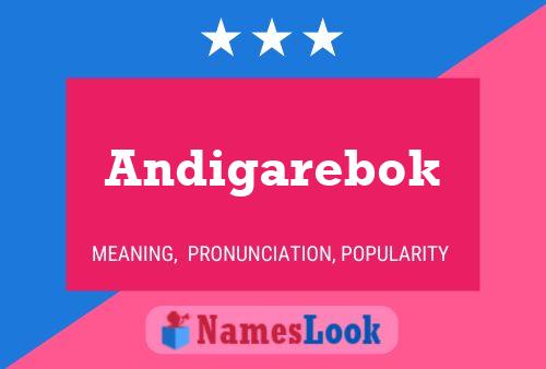 ملصق اسم Andigarebok