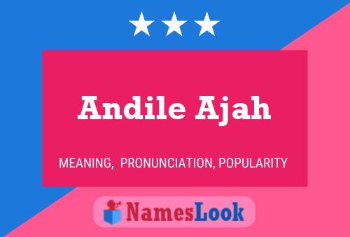 ملصق اسم Andile Ajah