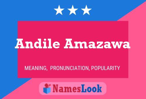 ملصق اسم Andile Amazawa