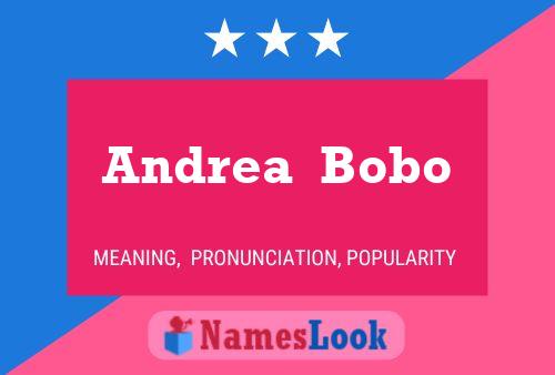 ملصق اسم Andrea  Bobo