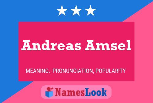 ملصق اسم Andreas Amsel