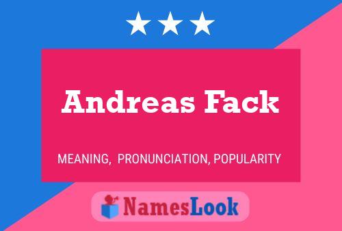 ملصق اسم Andreas Fack