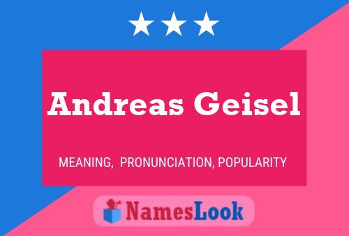 ملصق اسم Andreas Geisel