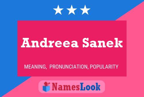 ملصق اسم Andreea Sanek