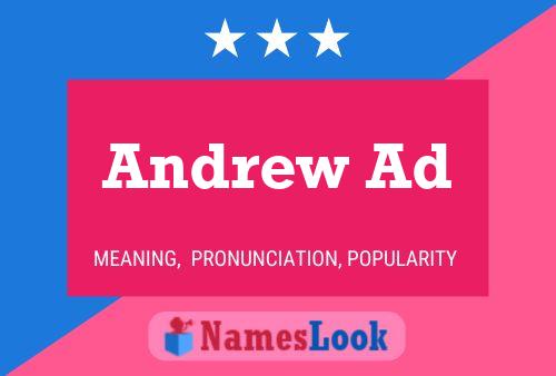 ملصق اسم Andrew Ad