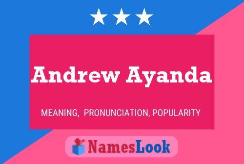 ملصق اسم Andrew Ayanda