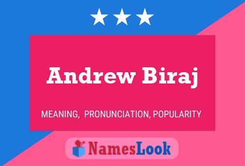 ملصق اسم Andrew Biraj