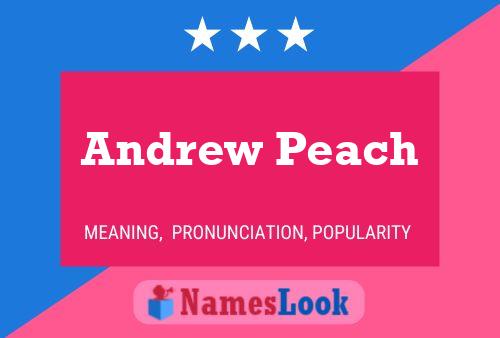 ملصق اسم Andrew Peach