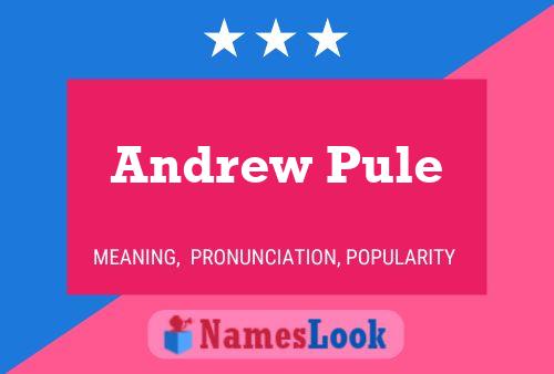 ملصق اسم Andrew Pule