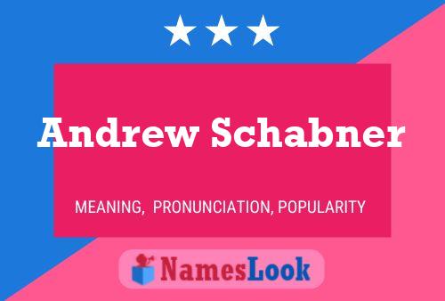 ملصق اسم Andrew Schabner