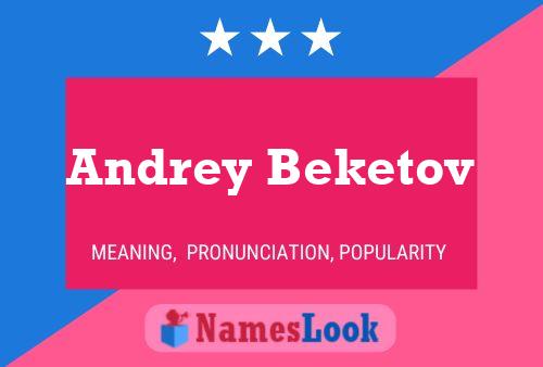 ملصق اسم Andrey Beketov