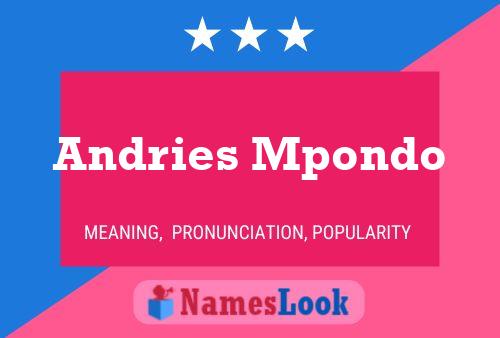 ملصق اسم Andries Mpondo