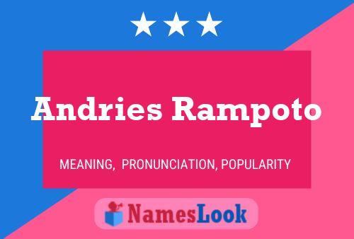 ملصق اسم Andries Rampoto