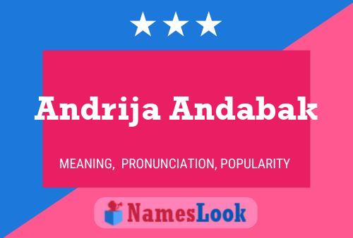 ملصق اسم Andrija Andabak