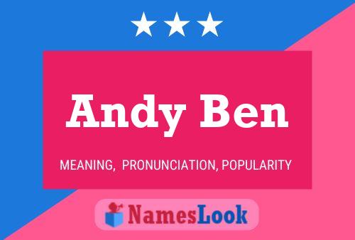 ملصق اسم Andy Ben