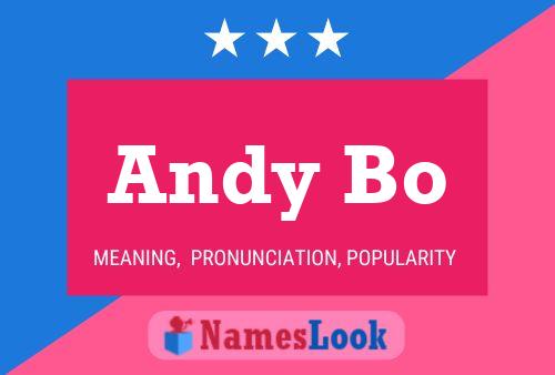 ملصق اسم Andy Bo