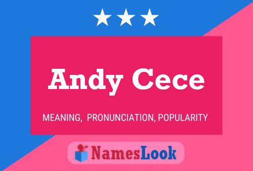 ملصق اسم Andy Cece