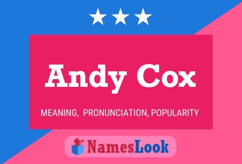 ملصق اسم Andy Cox