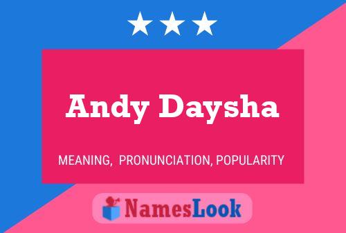 ملصق اسم Andy Daysha