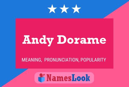 ملصق اسم Andy Dorame