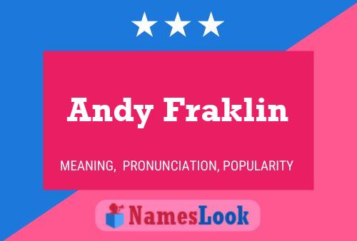 ملصق اسم Andy Fraklin