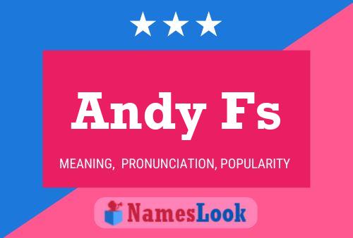 ملصق اسم Andy Fs