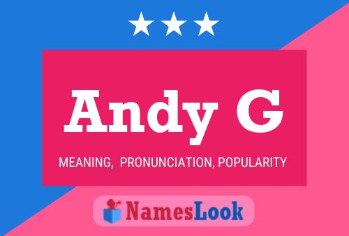 ملصق اسم Andy G