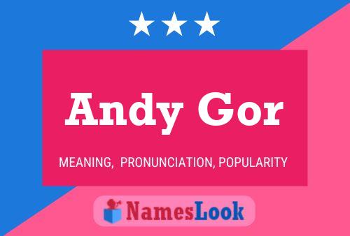 ملصق اسم Andy Gor