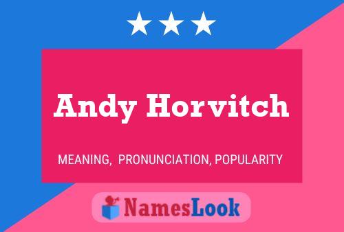 ملصق اسم Andy Horvitch