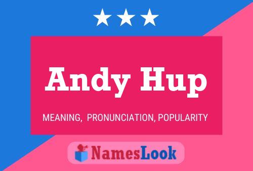 ملصق اسم Andy Hup