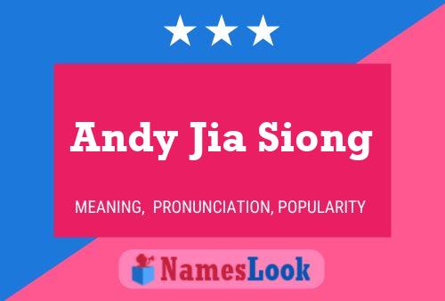 ملصق اسم Andy Jia Siong