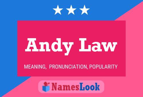 ملصق اسم Andy Law